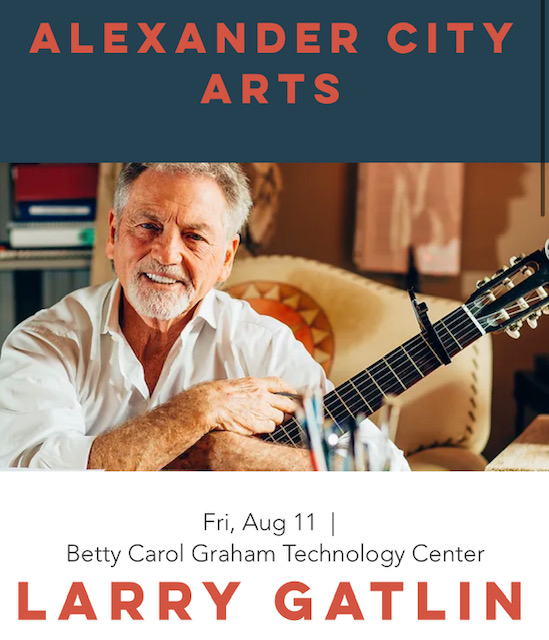 Larry Gatlin makes his way to Lake Martin August 11